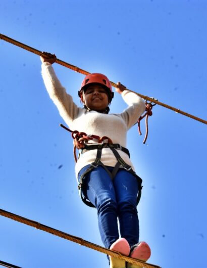 double rope bridge activities in mussoorie