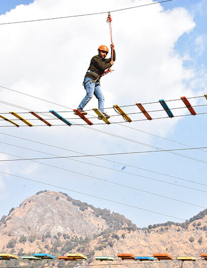 High Rope Course Activity at Mussoorie